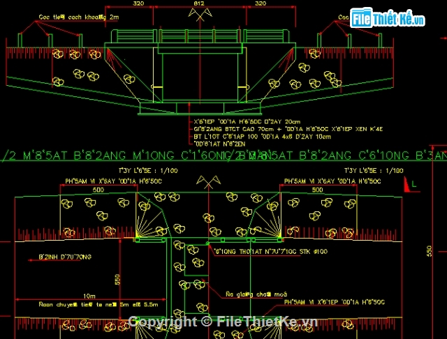 thiết kế cầu,cầu bản,cad cầu bản